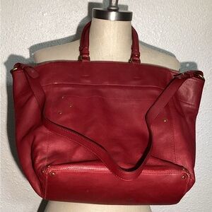 Jerome Dreyfuss red leather bag